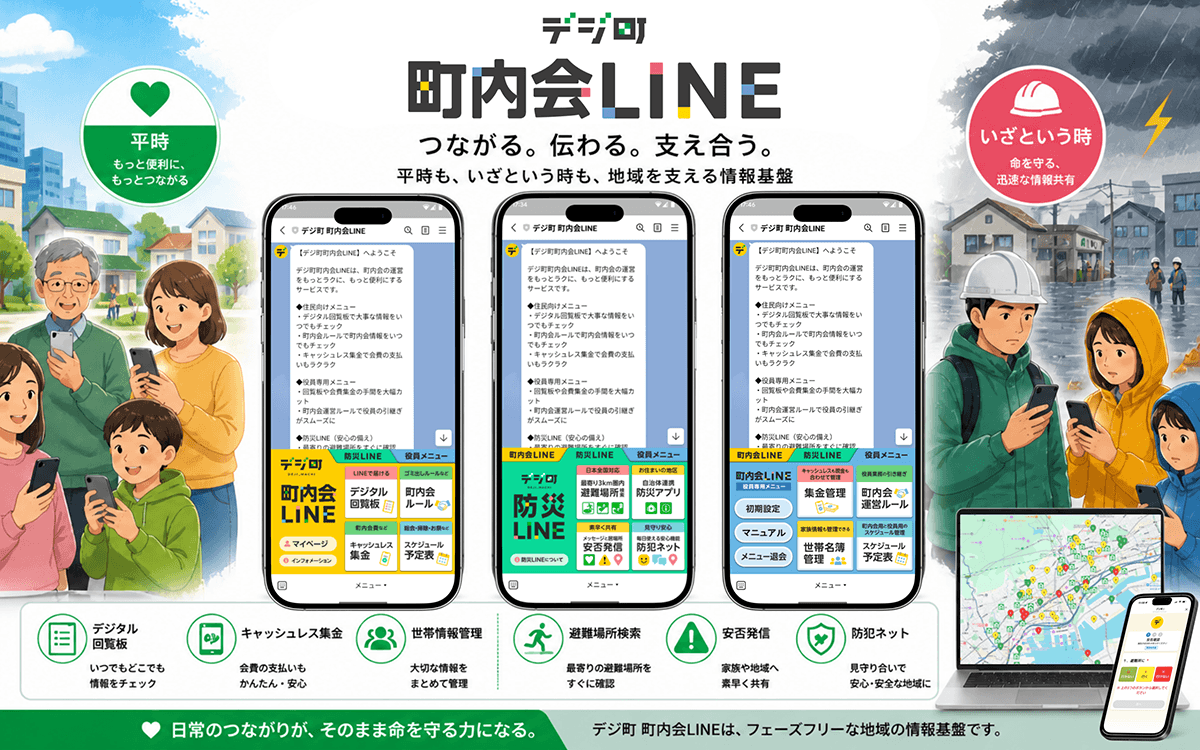 デジ町 町内会LINE